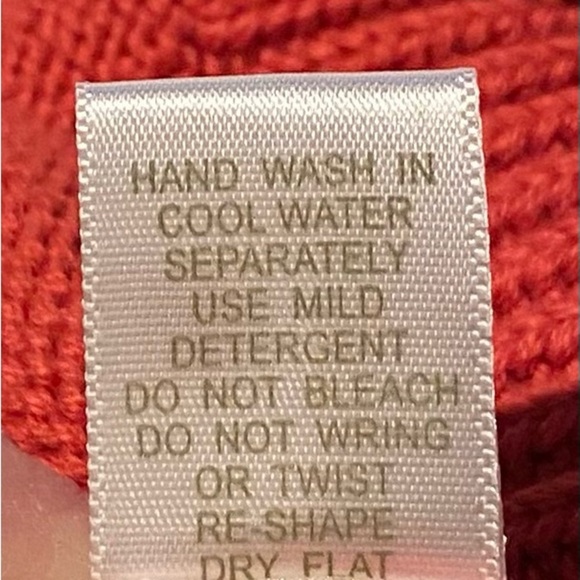 CJ Banks short sleeved pullover sweater, orange and white, 1X - Picture 10 of 13